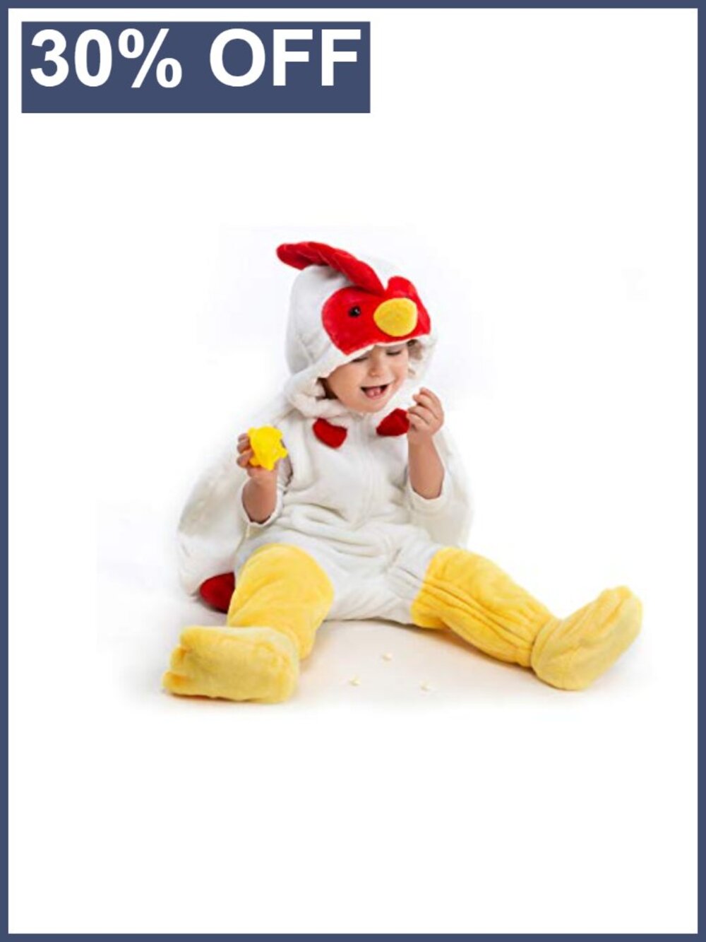 Fluffy Warm Baby Chicken Costume Newborn Toddler 0-4T Animal Onesie
